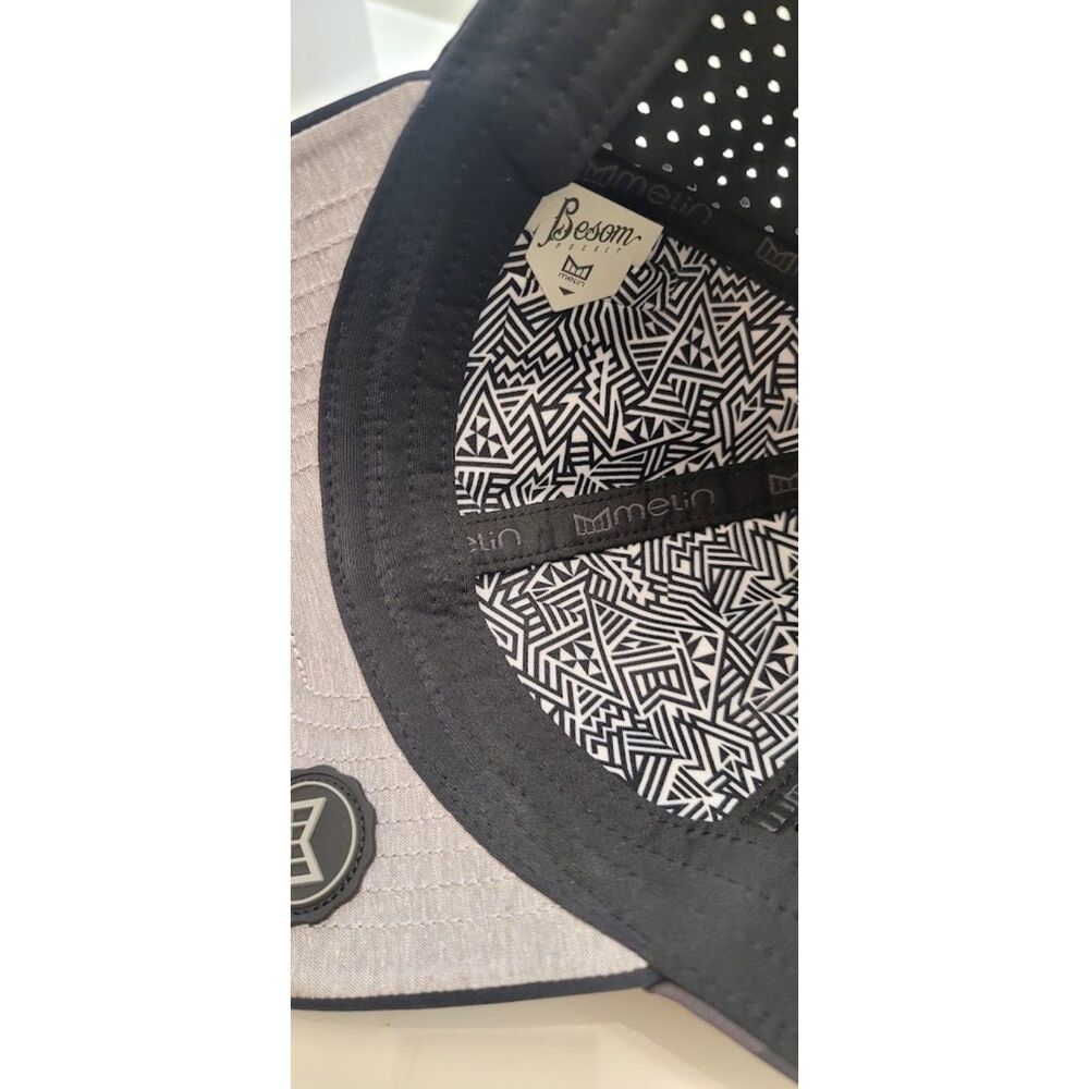 Melin A-Game Hydro Black Camo Performance Snapback Besom Pocket Men's OS - Picture 8 of 11